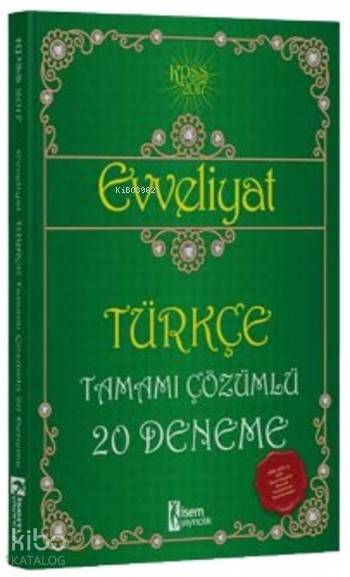 2017 KPSS Türkçe Tamamı Çözümlü 20 Deneme
