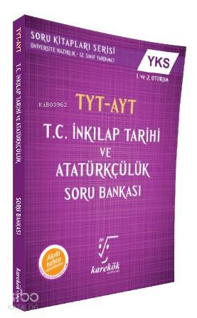  Karekök Yayınları TYT AYT TC İnkılap Tarihi ve Atatürkçülük Soru Bankası Karekök | Fatih Dumangöz | Karekök Yayınları (Hazırlık) | 9786057554031 | 