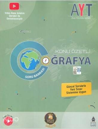 Tonguç Akademi AYT Konu Özetli Coğrafya Soru Bankası