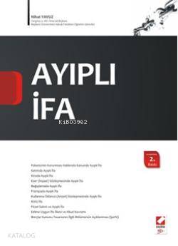  Ayıplı İfa | Ayıplı İfa | Nihat Yavuz | Seçkin Yayıncılık | 9789750212239 