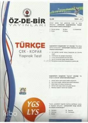 Ygs - Lys Türkçe Çek Kopar Yaprak Test
