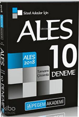  2018 ALES Sözel Adaylar İçin Tamamı Çözümlü 10 Deneme | Kolektif | Pegem Akademi Yayıncılık (Sınavlara Hazırlık) | 9786053188728 | 