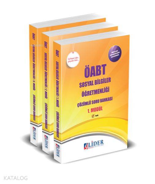2018 ÖABT Sosyal Bilgiler Öğretmenliği Çözümlü 3'lü Modüler Soru Bankası