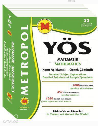YÖS Matematik Tüm Konular (Konu Anlatımlı - Örnek Çözümlü)