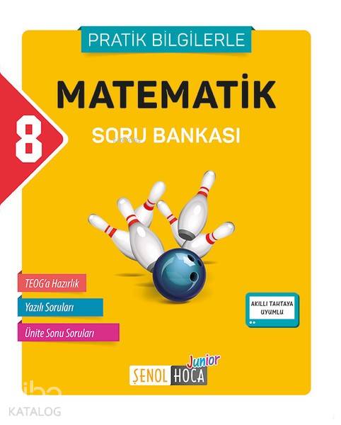 Şenol Hoca Yayınları 8. Sınıf LGS Matematik Soru Bankası Pratik Bilgilerle Şenol Hoca 