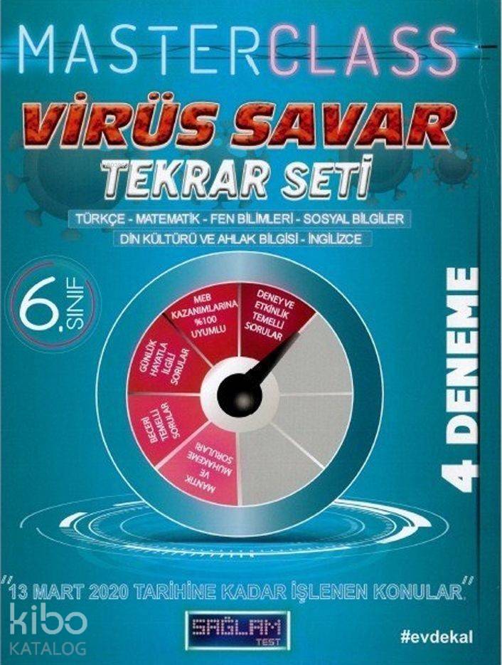 Molekül Yayınları 6. Sınıf Virüs Savar Masterclass Tekrar Seti Molekül 