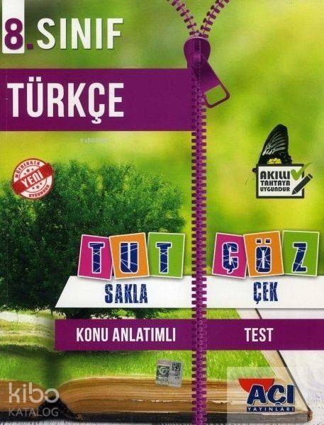 Açı Yayınları 8. Sınıf LGS Türkçe Tut Sakla Çek Çöz Açı 