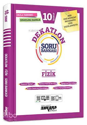  10Sınıf Fizik Dekatlon Soru Bankası | 10Sınıf Fizik Dekatlon Soru Bankası | Kemal KumEmre Akgün | Ankara Yayıncılık (Hazırlık) | 9786052662712 