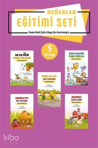  Değerler Eğitimi Seti – 5 Kitap | Değerler Eğitimi Seti – 5 Kitap | Lilay Koradan | M Endülüs Özbay | Yasemin Katı | Fatih Alemdar | Akıllı Zebra | 9786054813353 