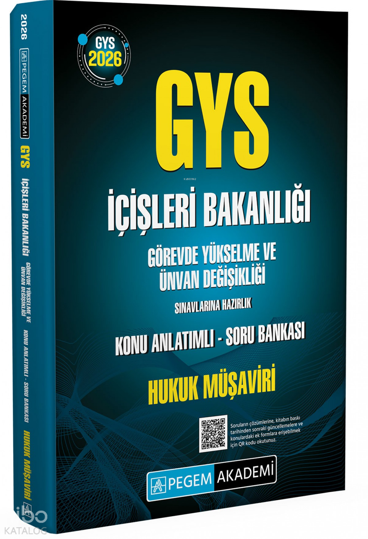 Pegem Akademi 2026 GYS İçişleri Bakanlığı Görevde Yükselme Sınavlarına Hazırlık Konu Anlatımlı Soru Bankası Hukuk Müşaviri