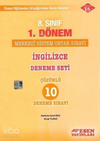 8. Sınıf 1. Dönem Türkçe Deneme Seti Çözümlü 10 Deneme Sınavı