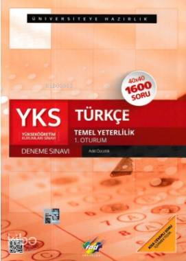 FDD Yayınları TYT Türkçe Deneme Sınavı FDD 