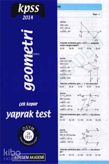 KPSS Genel Yetenek Geometri Çek Kopar Yaprak Test 2014