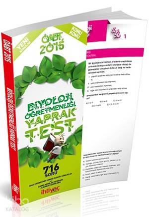 ÖABT Biyoloji Öğretmenliği Yaprak Test 2015