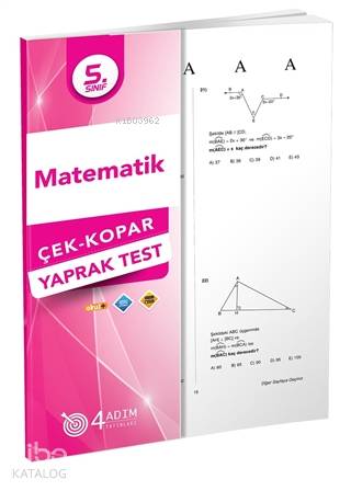  4 Adım 5 Sınıf Matematik Yaprak Test | Kolektif | Doğru Orantı Yayınları(Hazırlık) | 9786052570173 | 
