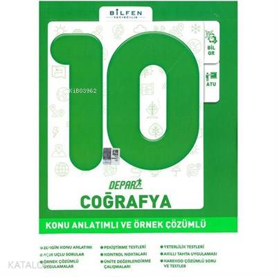 Bilfen - 10. Sınıf Coğrafya Depar Konu Anlatımlı Ve Örnek Çözümlü
