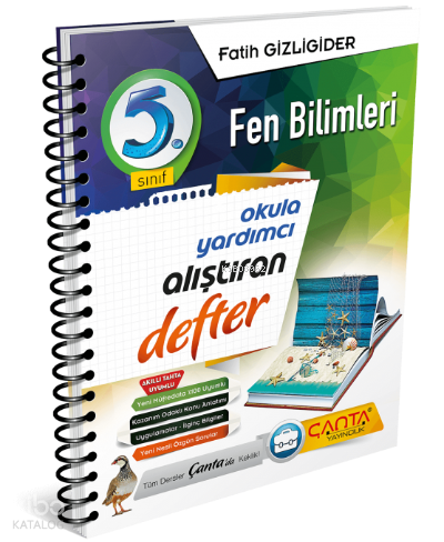 Çanta 5.Sınıf Defter Alıştıran Fen Bilimleri