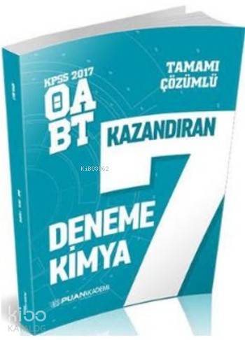 KPSS 2017 ÖABT Kimya Öğretmenliği Tamamı Çözümlü 7 Deneme