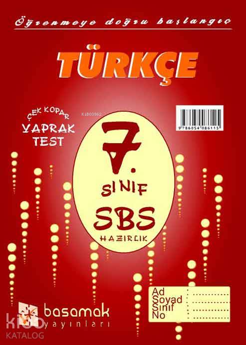 7. Sınıf Türkçe Yaprak Test Kitapçığı