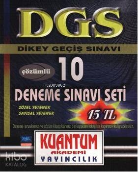 DGS Çözümlü 10 Deneme Sınavı Seti