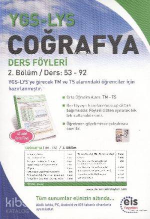 YGS LYS Coğrafya; Ders Föyleri 2.Bölüm Ders: 53 - 92