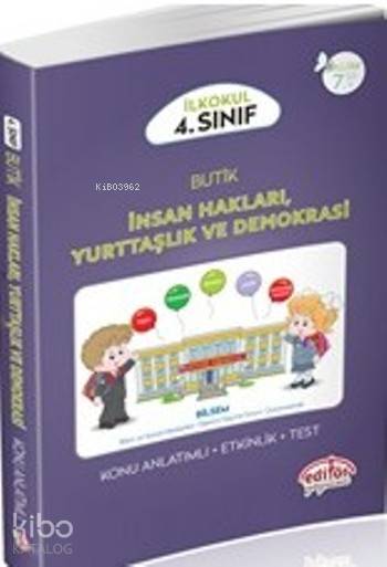 4.Sınıf Butik İnsan Hakları,Yurttaşlık ve Demokrasi; Konu Anlatımlı-Etkinlik-Test
