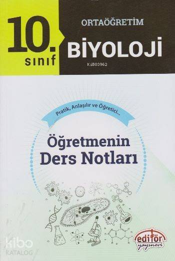 10. Sınıf Ortaoğretim Biyoloji Öğretmenin Ders Notları