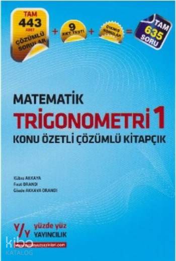 Matematik Trigonometri 1 Konu Özetli Çözümlü Kitapçık