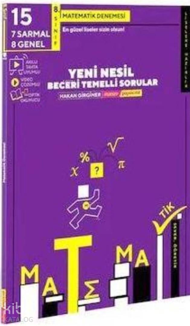 Matsev Yayınları 8. Sınıf Matematik 15 li Deneme Matsev 