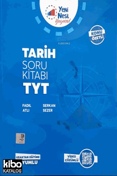  2020 TYT Tarih Soru Kitabı | 2020 TYT Tarih Soru Kitabı | Kolektif | Yeni Nesil Yayınları | 9786052825853 