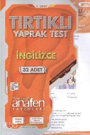 7. Sınıf İngilizce Tırtıklı Yaprak Test
