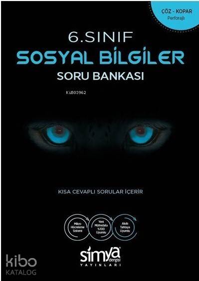 Simya Dergisi Yayınları 6. Sınıf Sosyal Bilgiler Soru Bankası Simya Dergisi 