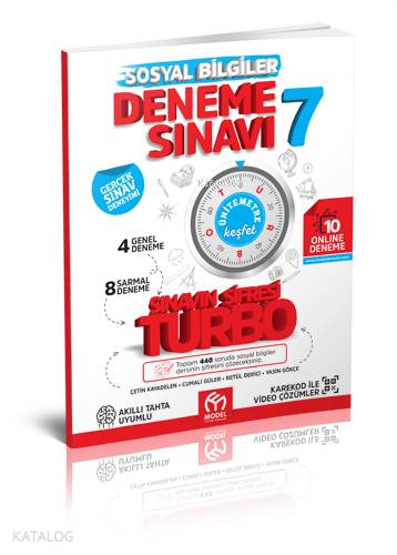 Model Eğitim Yayınları 7. Sınıf Sosyal Bilgiler Turbo Deneme Sınavı Model Eğitim 