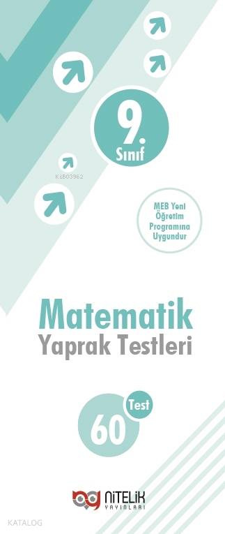Nitelik Yayınları 9.Sınıf Matematik Yaprak Test ( 60 Test )