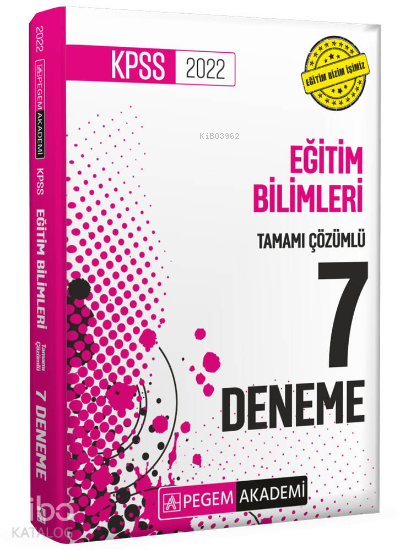2021 KPSS Eğitim Bilimleri Tamamı Çözümlü 7 Deneme