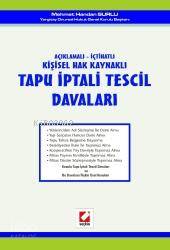  Tapu İptali Tescil Davaları | Tapu İptali Tescil Davaları | Mehmet Handan Surlu | Seçkin Yayıncılık | 9789750207761 