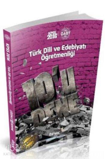 Öabt Kpss Türk Dili Ve Edebiyatı Öğretmenliği; 10 lu Deneme 2016