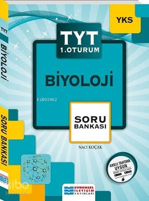 YKS TYT 1. Oturum Biyoloji Soru Bankası Evrensel İletişim Yayınları