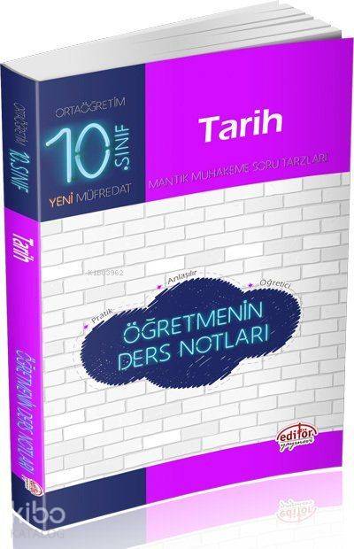 Editör Yayınları 10. Sınıf Tarih Öğretmenin Ders Notları Editör 