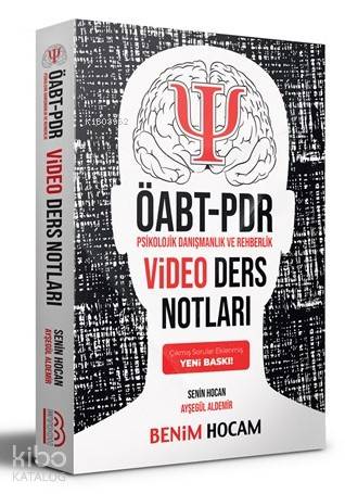 2020 ÖABT Psikolojik Danışmanlık ve Rehberlik Video Ders Notları Benim Hocam Yayınları