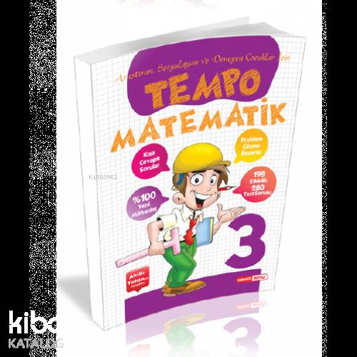 Kırmızı Beyaz Yayınları 3. Sınıf Tempo Matematik Kırmızı Beyaz 