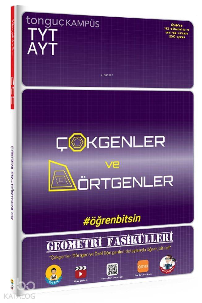 Tonguç Yayınları TYT AYT Geometri Fasikülleri Çokgenler ve Dörtgenler Tonguç