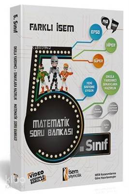 İsem Yayıncılık 2019 Farklı İsem 5. Sınıf Matematik Soru Bankası