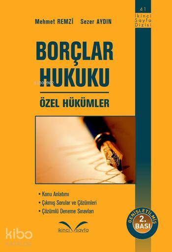 Borçlar Hukuku; Özel Hükümler