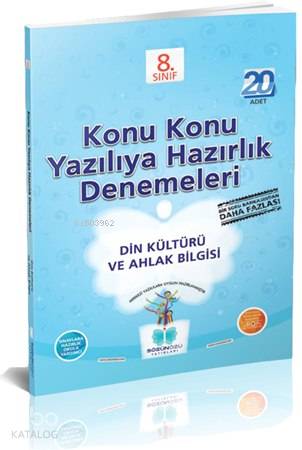 8. Sınıf Din Kültürü ve Ahlak Bilgisi Konu Konu Yazılıya Hazırlık Denemeleri