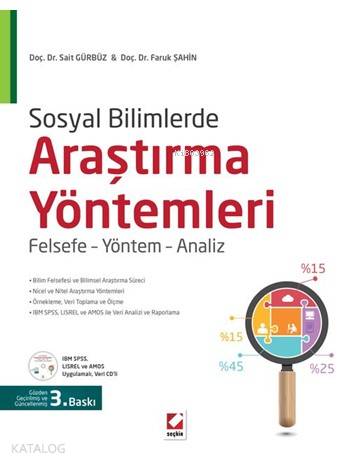 Sosyal Bilimlerde Araştırma Yöntemleri Felsefe Yöntem Analiz | Sosyal Bilimlerde Araştırma Yöntemleri Felsefe Yöntem Analiz | Faruk Şahin | Sait Gürbüz | Sait GürbüzFaruk Şahin | Seçkin Yayıncılık | 9789750237263 