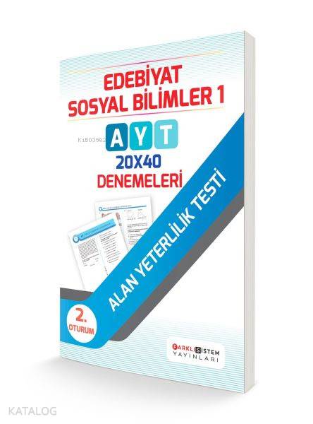 AYT 2. Oturum Edebiyat Sosyal Bilimler 1 - 20x40 Denemeleri