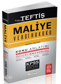Teftiş Maliye Vergi Hukuku Konu Anlatımı; Kpss A Grubu