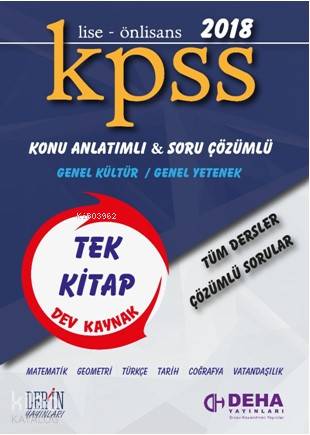 Kpss Genel Kültür Genel Yetenek Konu Anlatımlı Soru Bankası