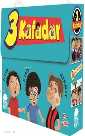 3 Kafadar (5 Kitap Takım) | 3 Kafadar (5 Kitap Takım) | Yaşar Bayraktar | Merve Topal | Mavi Kirpi Yayınları | 9789752452145 